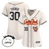 kyle tucker 30 houston astros cactus jack patch v3 women jersey cream