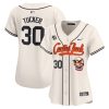 kyle tucker 30 houston astros cactus jack patch women jersey cream