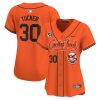 kyle tucker 30 houston astros cactus jack patch women jersey orange