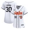 kyle tucker 30 houston astros cactus jack patch women jersey white