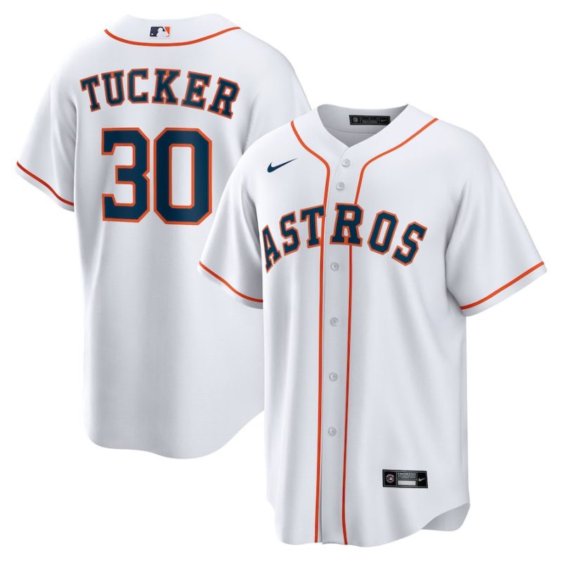 kyle tucker 30 houston astros home men jersey white