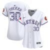 kyle tucker 30 houston astros mexico women jersey white