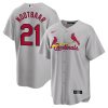 lars nootbaar 21 cardinals alternate team jersey men gray