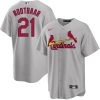 lars nootbaar 21 st louis cardinals away men jersey gray