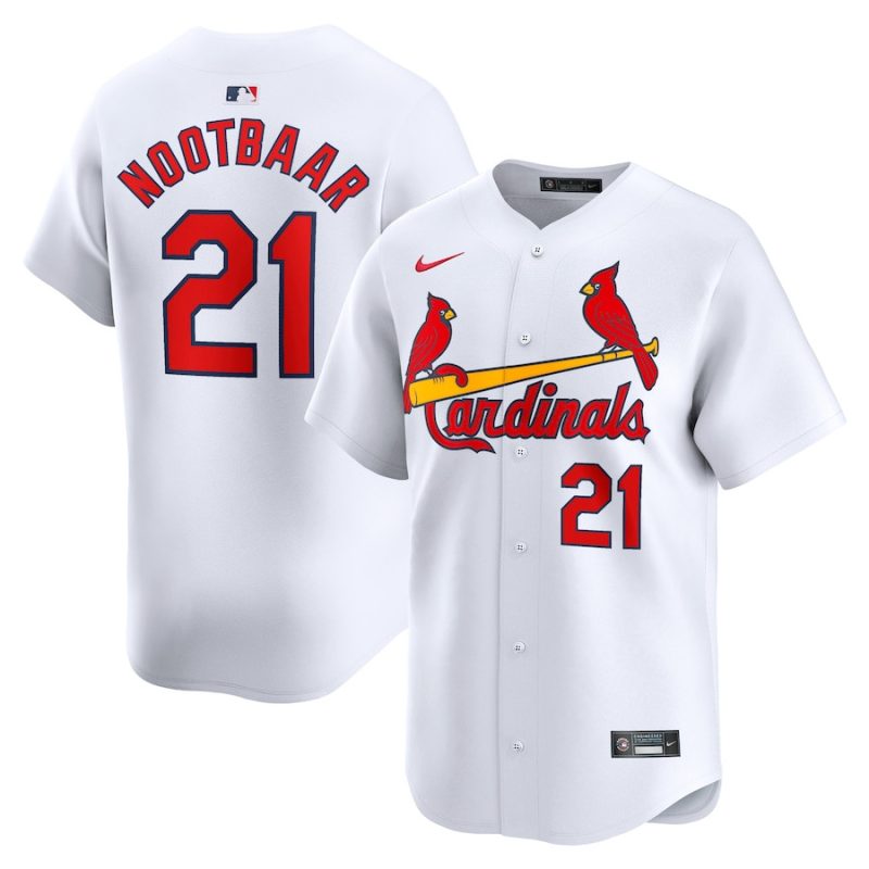 lars nootbaar 21 st louis cardinals home limited men jersey white