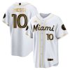 lionel messi inter miami baseball gold jersey stitched men jersey white