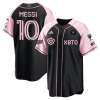 lionel messi inter miami baseball jersey stitched men jersey black pink