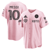 lionel messi inter miami baseball jersey stitched men jersey pink