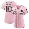 lionel messi inter miami baseball women jersey stitched pink