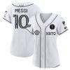 lionel messi inter miami baseball women jersey stitched white