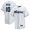 lionel messi miami marlins baseball jersey stitched men jersey white