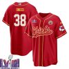 ljarius sneed 38 kansas city chiefs super bowl lviii baseball men jersey red