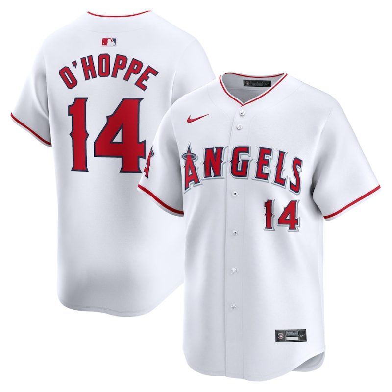 logan ohoppe 14 los angeles angels home limited men jersey white