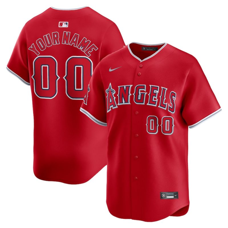 los angeles angels alternate limited custom men jersey red