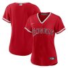 los angeles angels womens alternate team jersey red