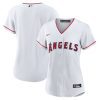 los angeles angels womens home blank jersey white