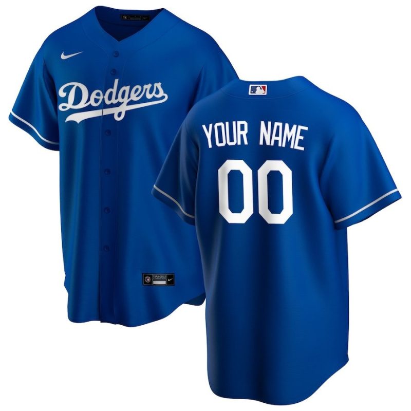 los angeles dodgers alternate custom men jersey royal