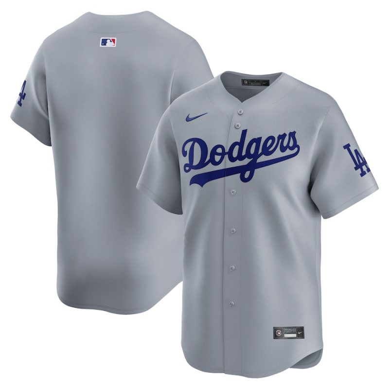 los angeles dodgers alternate limited men jersey gray