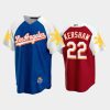 los angeles dodgers clayton kershaw 22 2022 royal red filipino heritage night jersey