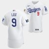 los angeles dodgers gavin lux white jersey 9 jackie robinson 75th anniversary 2022 uniform