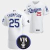 los angeles dodgers honor vin scully trayce thompson commemorative patch jersey white