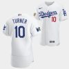 los angeles dodgers justin turner white jersey 10 jackie robinson 75th anniversary 2022 uniform