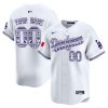 los angeles dodgers mexico custom men jersey white