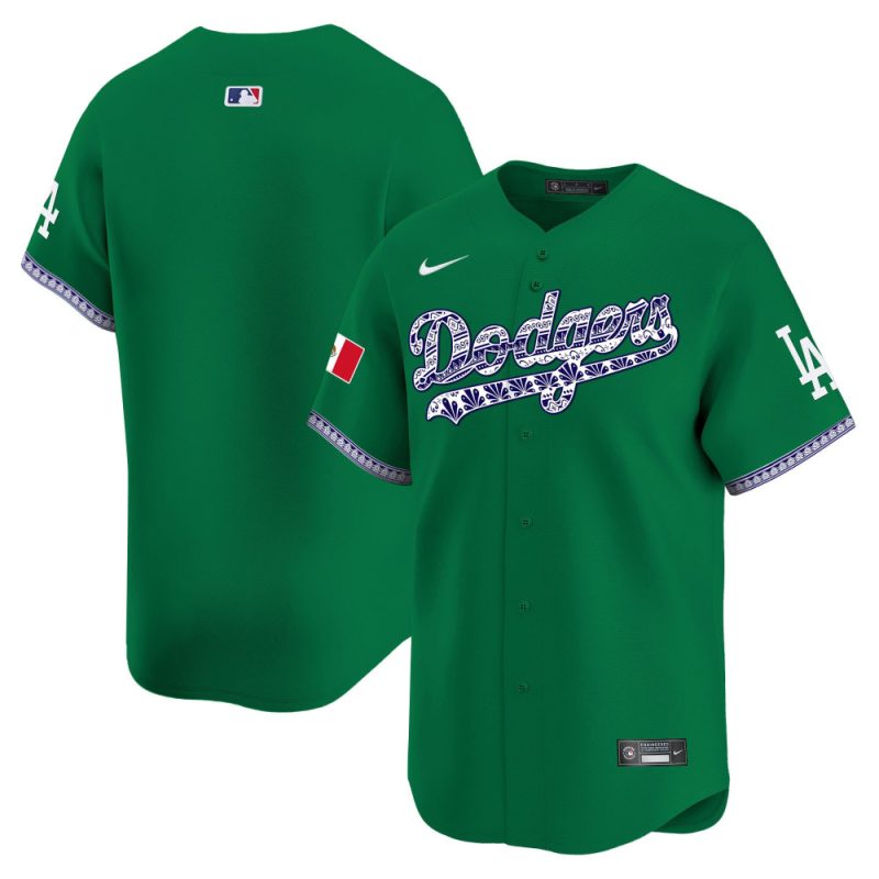 los angeles dodgers mexico men jersey green