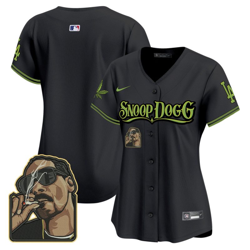 los angeles dodgers snoop dogg women jersey black