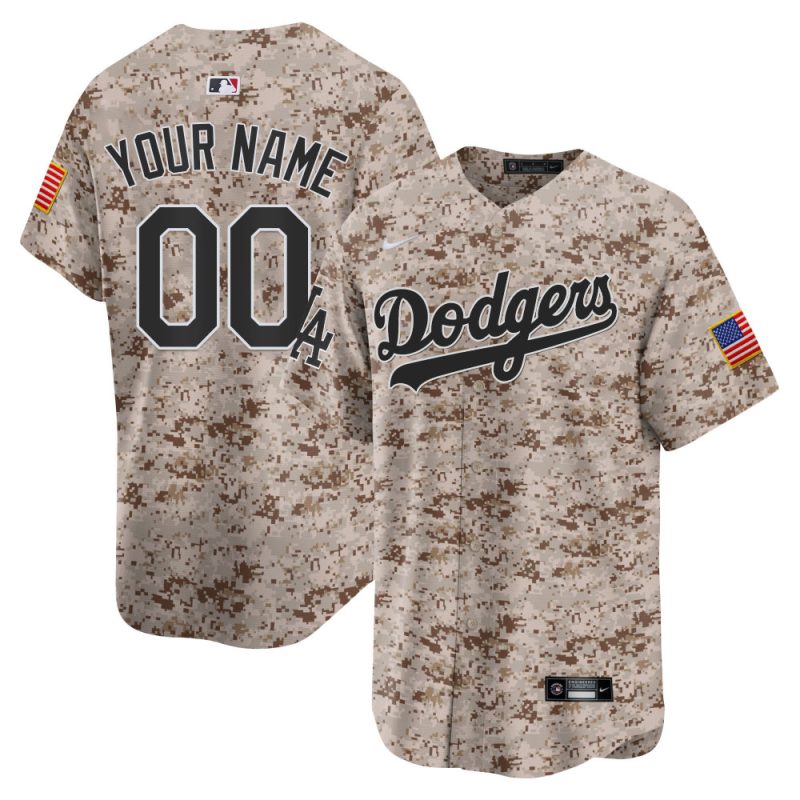 los angeles dodgers usmc alternate limited custom men jersey desert