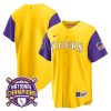 lsu tigers 2023 color sleeves champions baseball men jersey gold sleeves