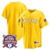 lsu tigers 2023 national champions baseball men jersey gold