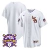 lsu tigers 2023 national champions baseball men jersey white lsu