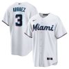 luis arraez 3 miami marlins home men jersey white