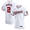 luis garcia 2 washington nationals home elite player men jersey white