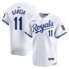 maikel garcia 11 kansas city royals home limited player men jersey white