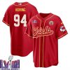 malik herring 94 kansas city chiefs super bowl lviii baseball men jersey red