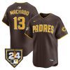 manny machado 13 san diego padres 2024 spring training men jersey brown