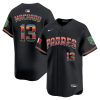 manny machado 13 san diego padres mexico men jersey black