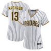 manny machado 13 san diego padres womens home player jersey white brown