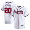 marcell ozuna 20 atlanta braves home limited player men jersey white