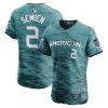 marcus semien 2 american league 2023 all star game vapor elite jersey teal