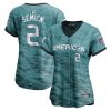 marcus semien 2 american league womens 2023 all star game limited jersey teal