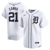 mark canha 21 detroit tigers home limited player men jersey white