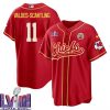 marquez valdes scantling 11 kansas city chiefs super bowl lviii baseball men jersey red