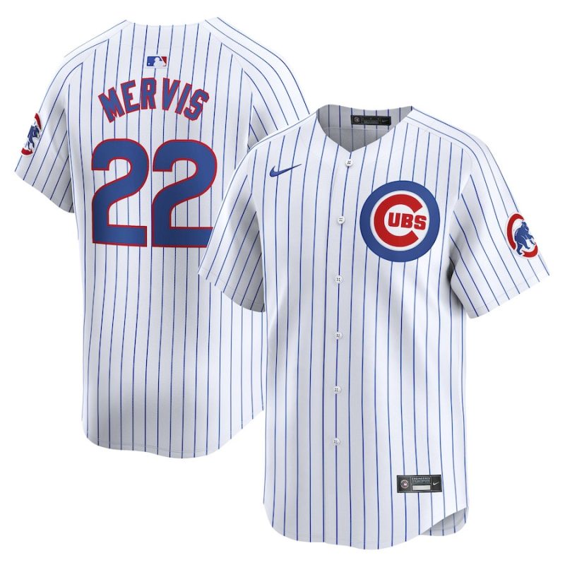 matt mervis 22 chicago cubs home limited men jersey white