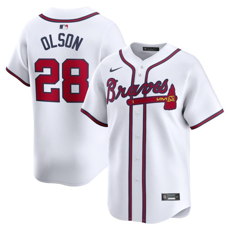 matt olson 28 atlanta braves home limited player men jersey white