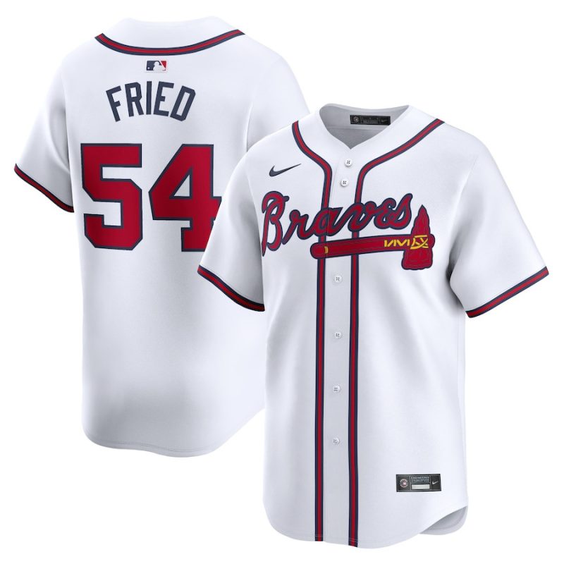 max fried 54 atlanta braves home limited player men jersey white