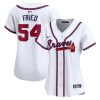 max fried 54 atlanta braves women home limited player jersey white