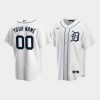 mens detroit tigers 00 custom white home jersey jersey